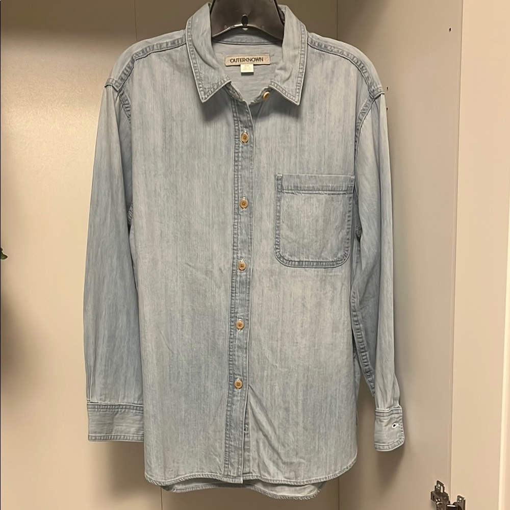 Outerknown Blue Button Down Shirt The Weekend Shirt